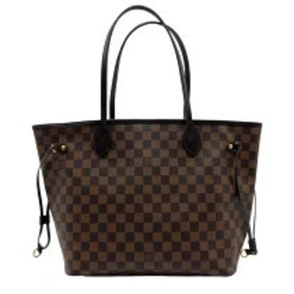 Louis Vuitton Neverfull Brown Damier Leather Tote Bag